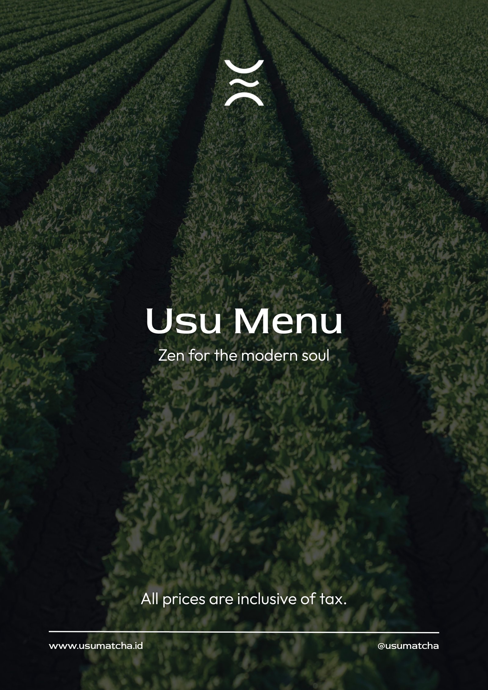 USU Matcha Menu Page 1