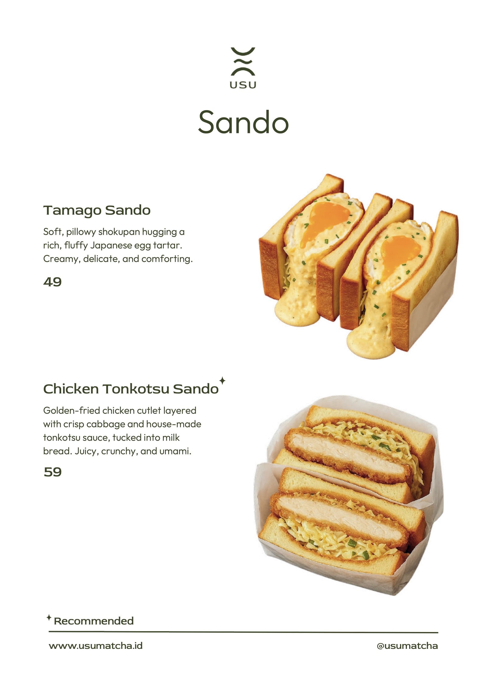 USU Matcha Menu Page 16