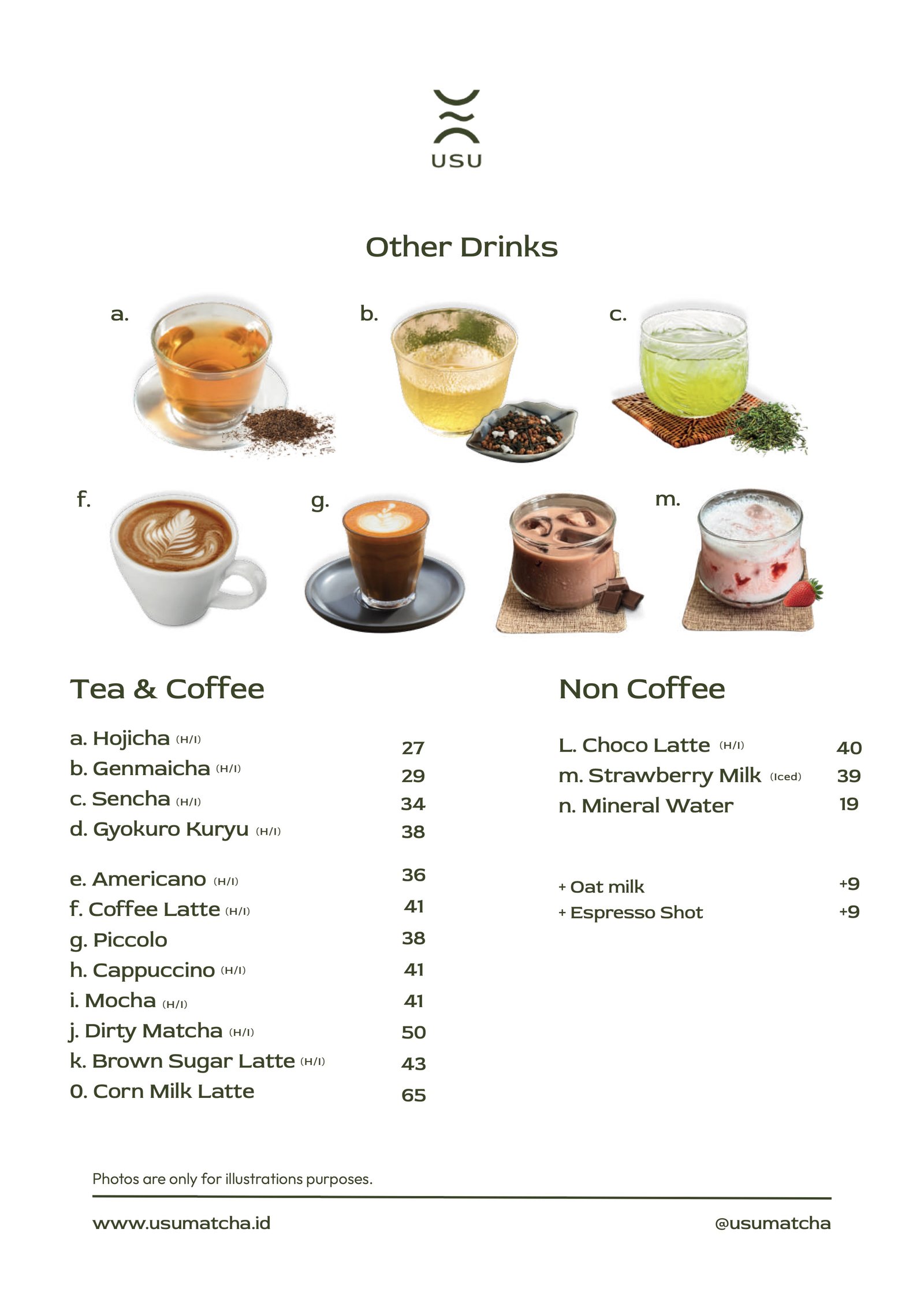USU Matcha Menu Page 7