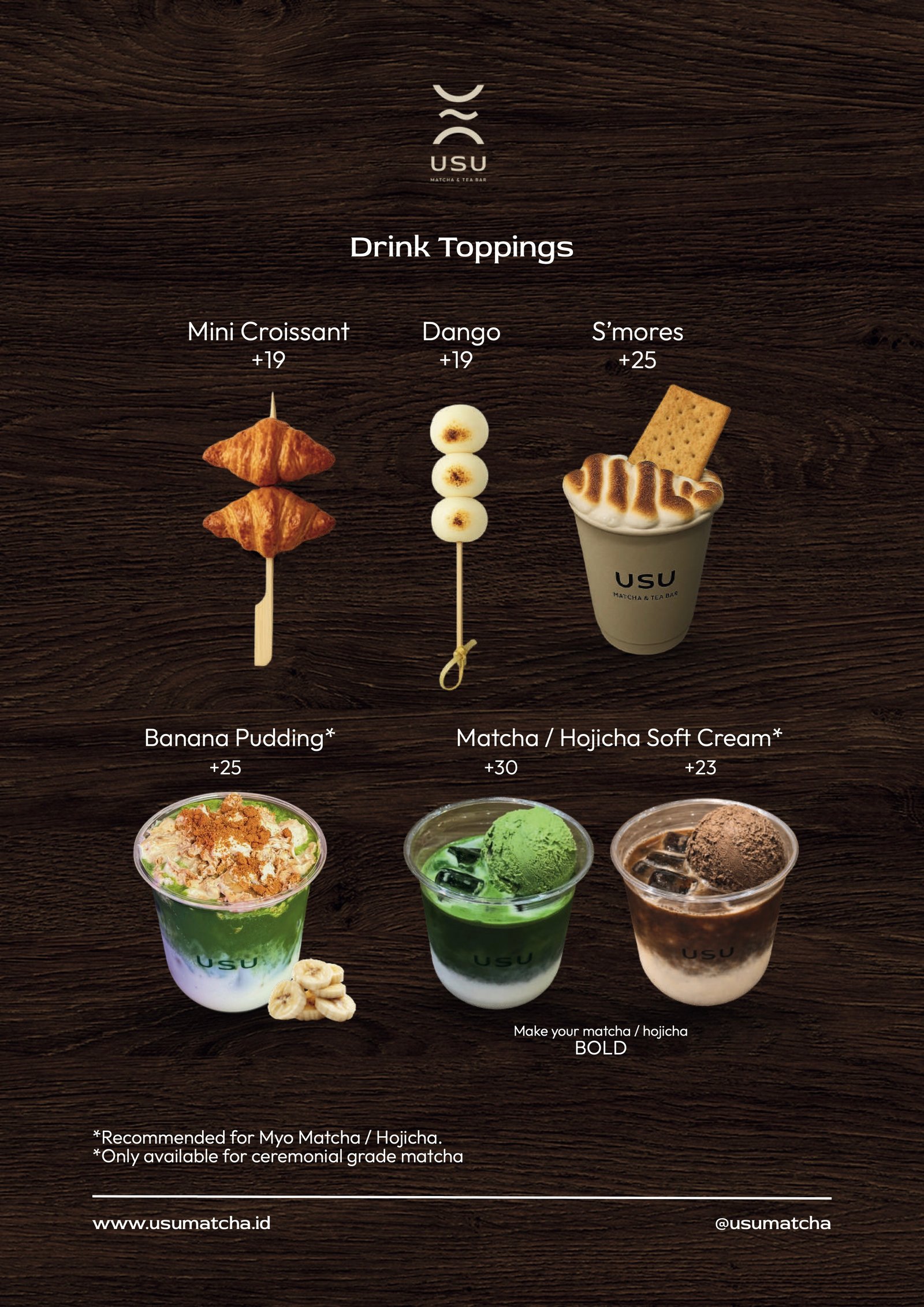 USU Matcha Menu Page 9